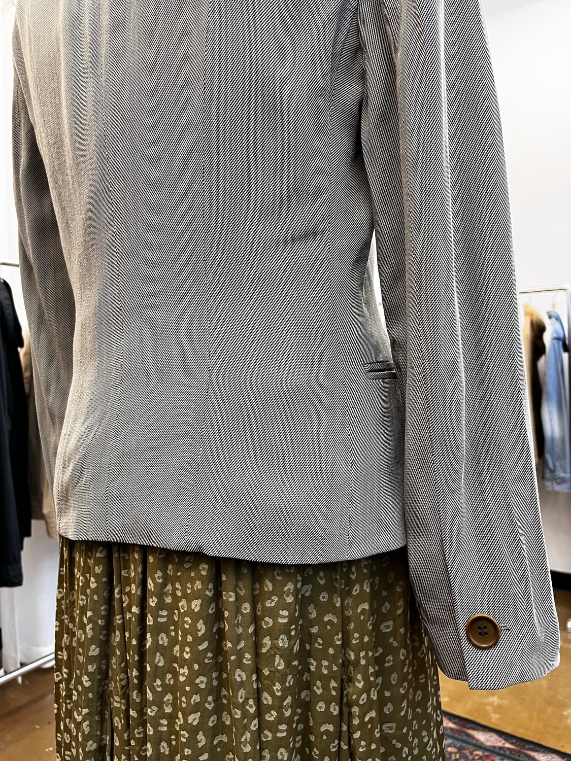 조르지오 아르마니 싱글 테일러드 재킷 그레이 상품이미지6