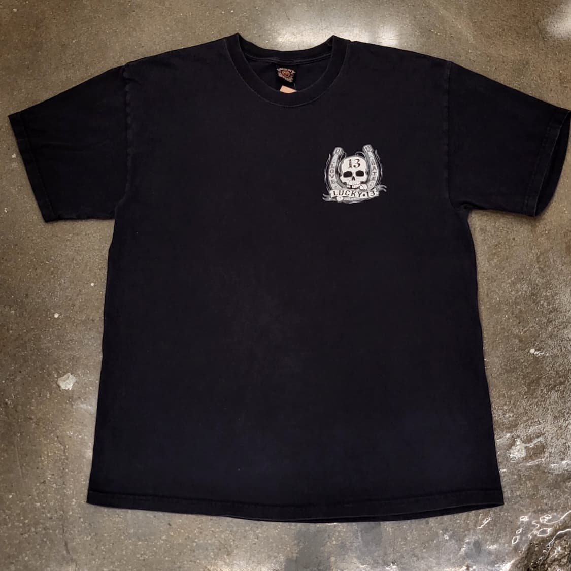 90s Made in USA 미국빈티지 럭키13 반팔티 상품이미지5