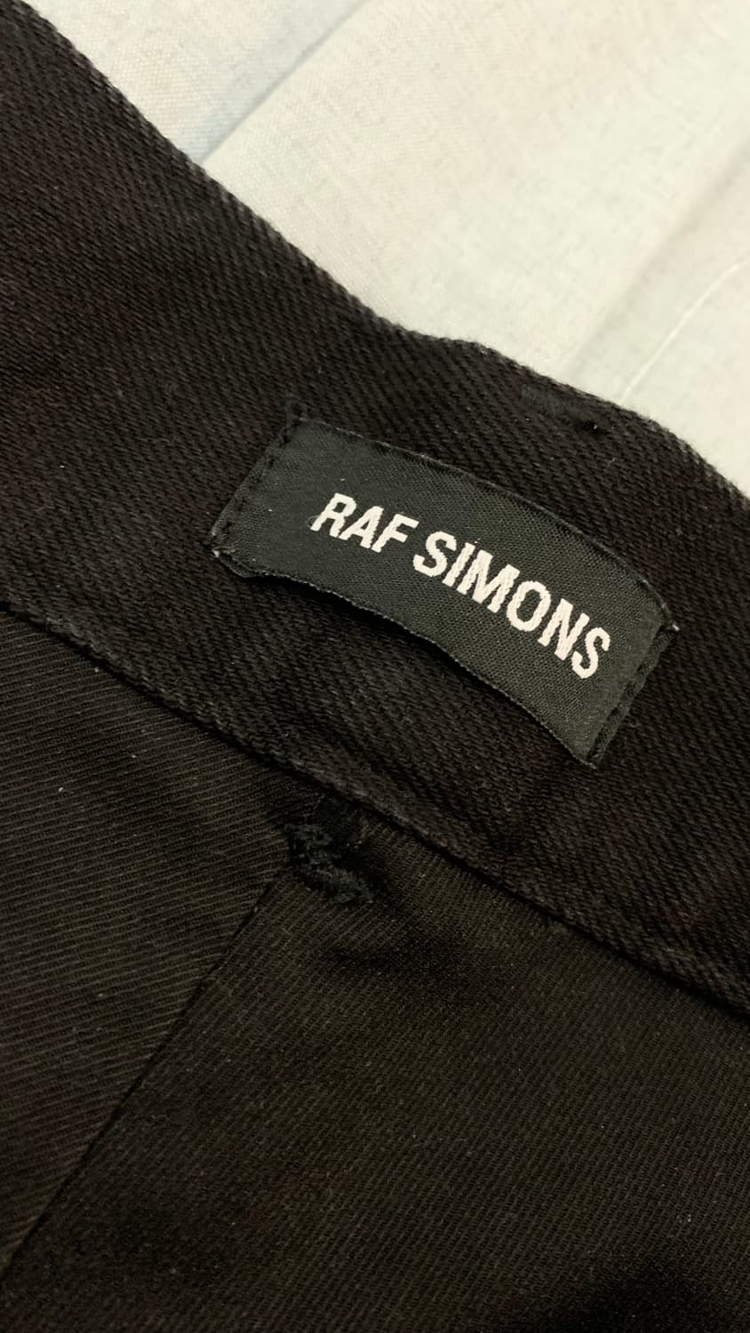 라프 시몬스 블랙 데미지 워싱 데님 팬츠 사이즈(31) 상품이미지7