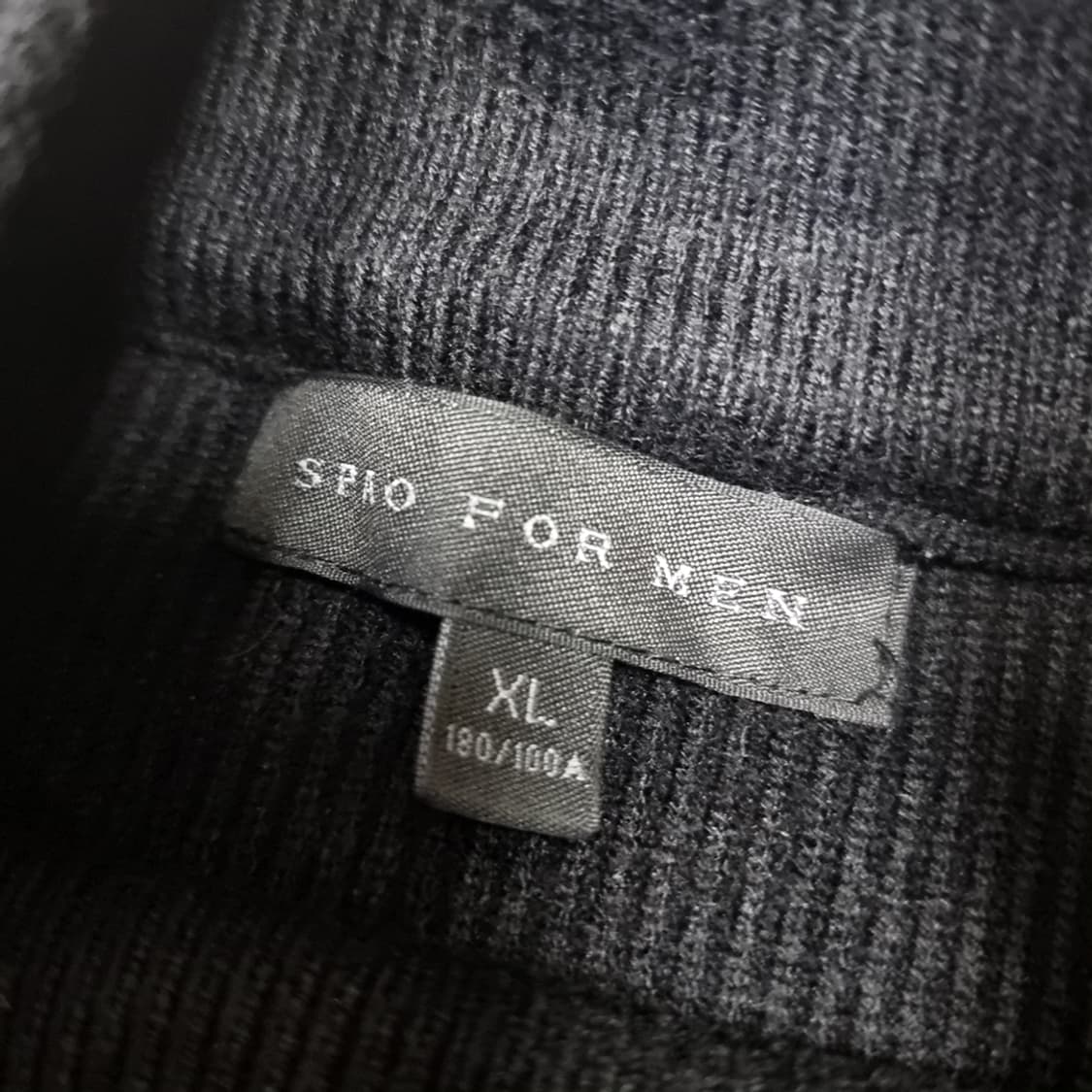 빈티지 골지 목폴라 니트 블랙(100) 상품이미지4