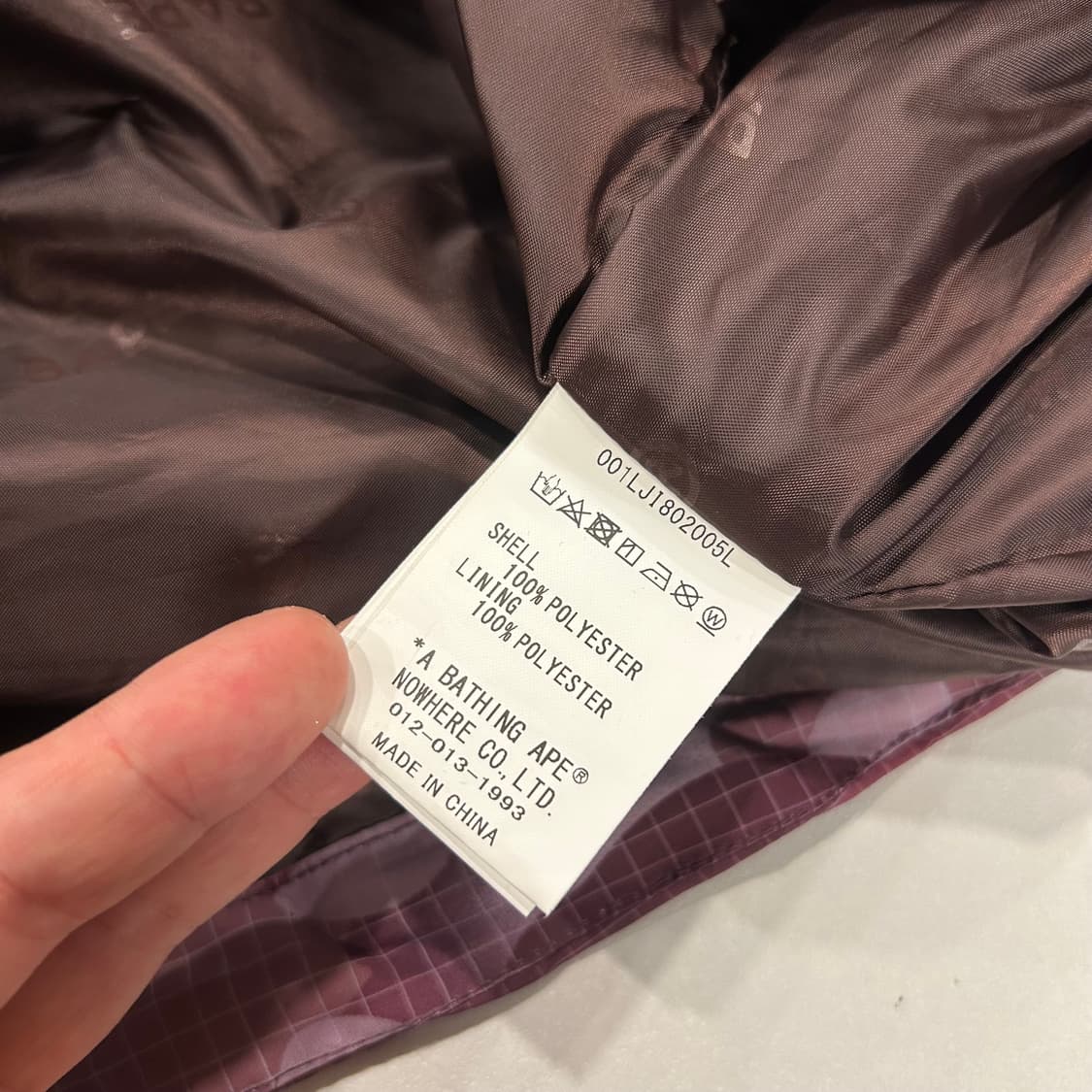 [S] 22AW 베이프 우먼 핑크 퍼플 카모 바람막이 자켓 상품이미지8