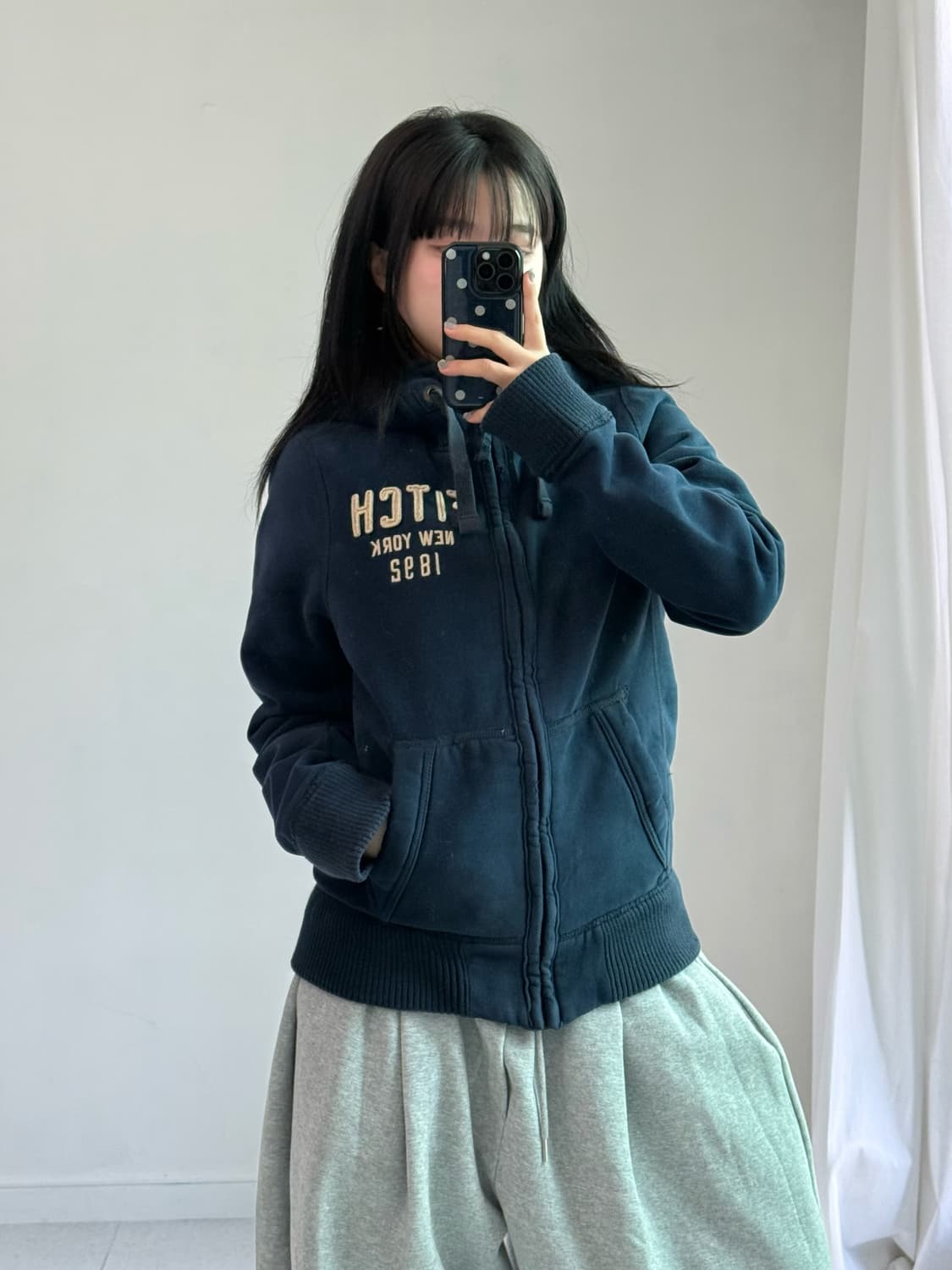 아베크롬비 네이비 후드집업 상품이미지1