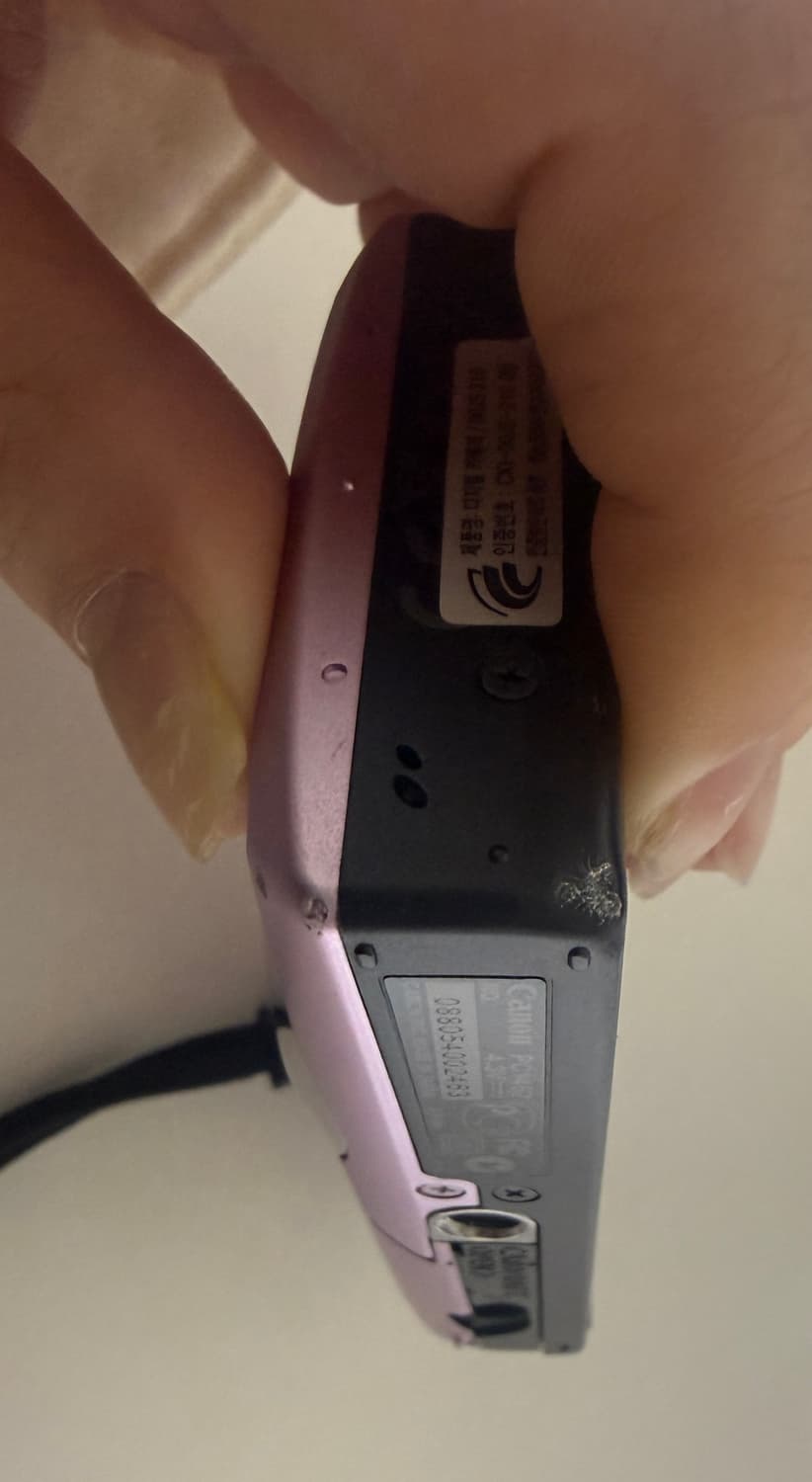 캐논 익서스 210 핑크 (기스있음,배터리 단자쪽 고무패킹없음) 상품이미지6