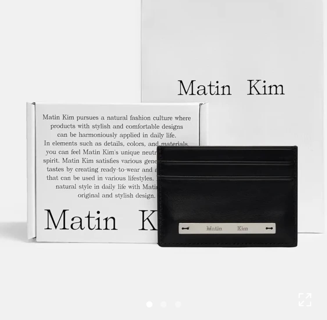 마뗑킴 카드지갑 블랙 풀박스(미개봉 새제품) 상품이미지1