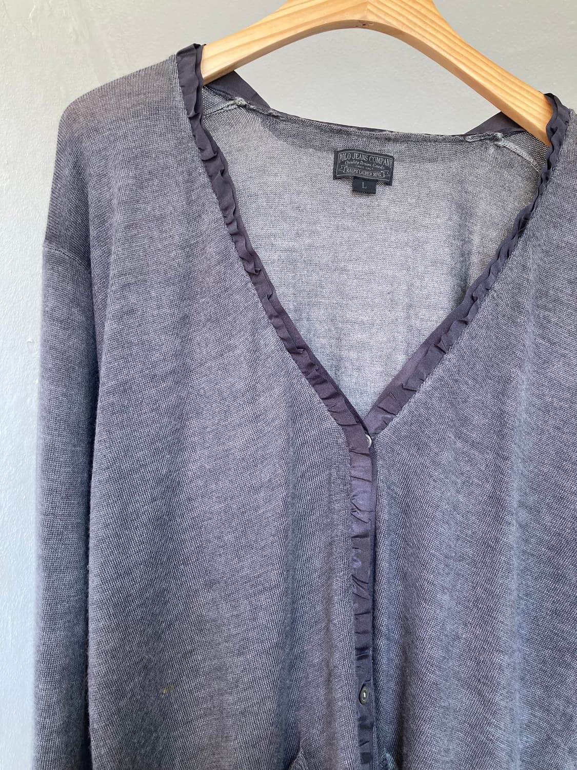 랄프로렌 프릴 캐시미어 롱 가디건 상품이미지2