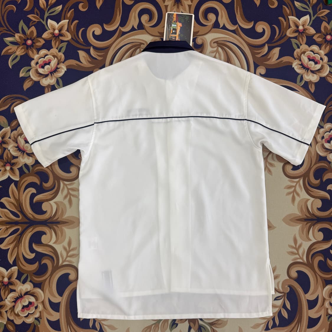 (L)로맨틱 크라운 Forever young 볼링셔츠(화이트,새상품) 상품이미지5