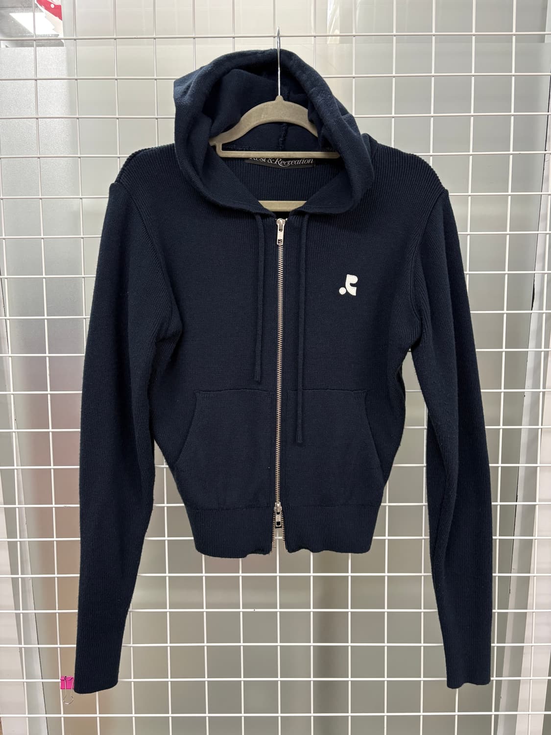 투웨이 니트 후드 집업  상품이미지1