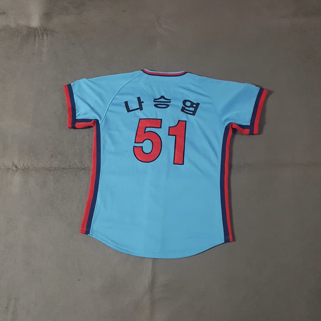 M95 롯데자이언츠 프로페셔널 스머프 나승엽 유니폼 반팔 져지 상품이미지1