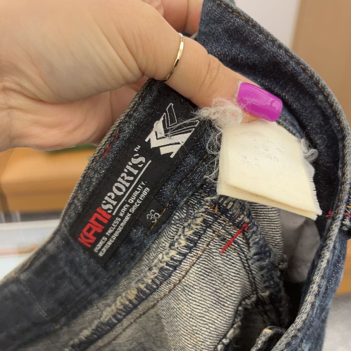 칼 카니 레트로 사이드라인 워싱 데님팬츠 36인치 C07102 상품이미지6