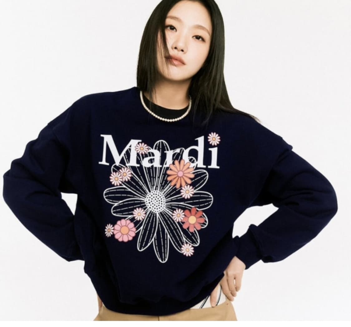 메르디마크르디 플라워 스웻 셔츠 사이즈 F 상품이미지2