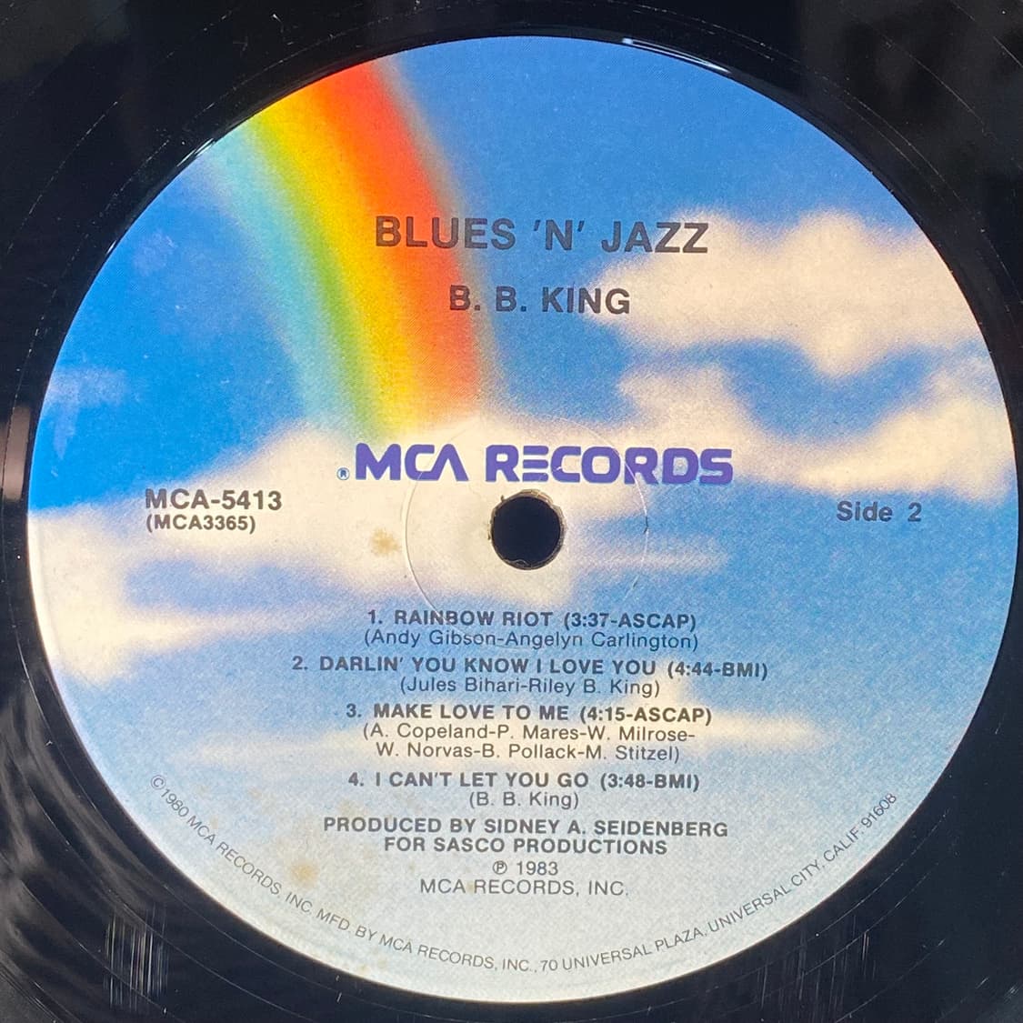 (중고LP-블루스) B.B. King -Blues 'N' Jazz 상품이미지5