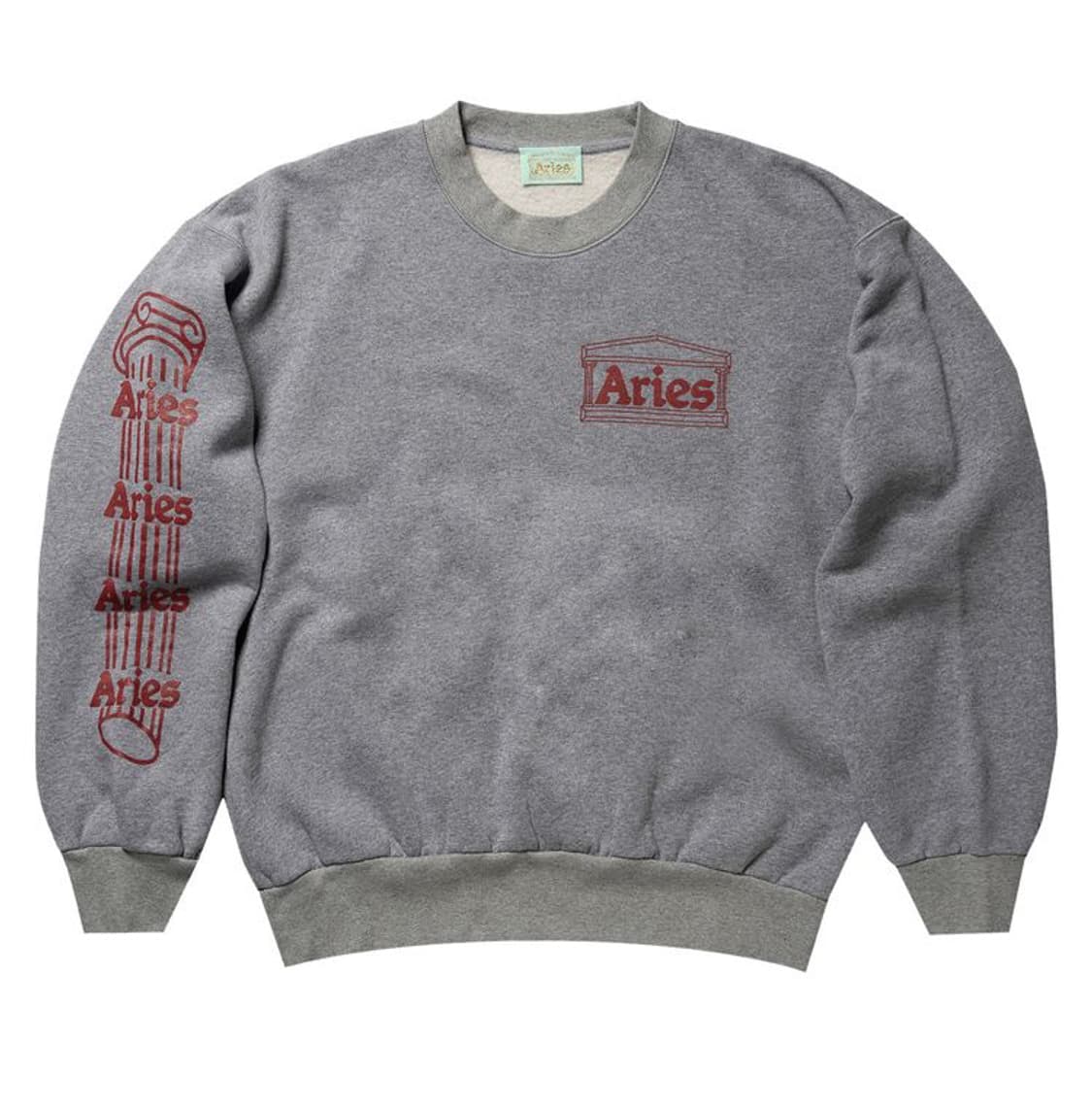 Aries 에리즈 템플 맨투맨 그레이 S 상품이미지1