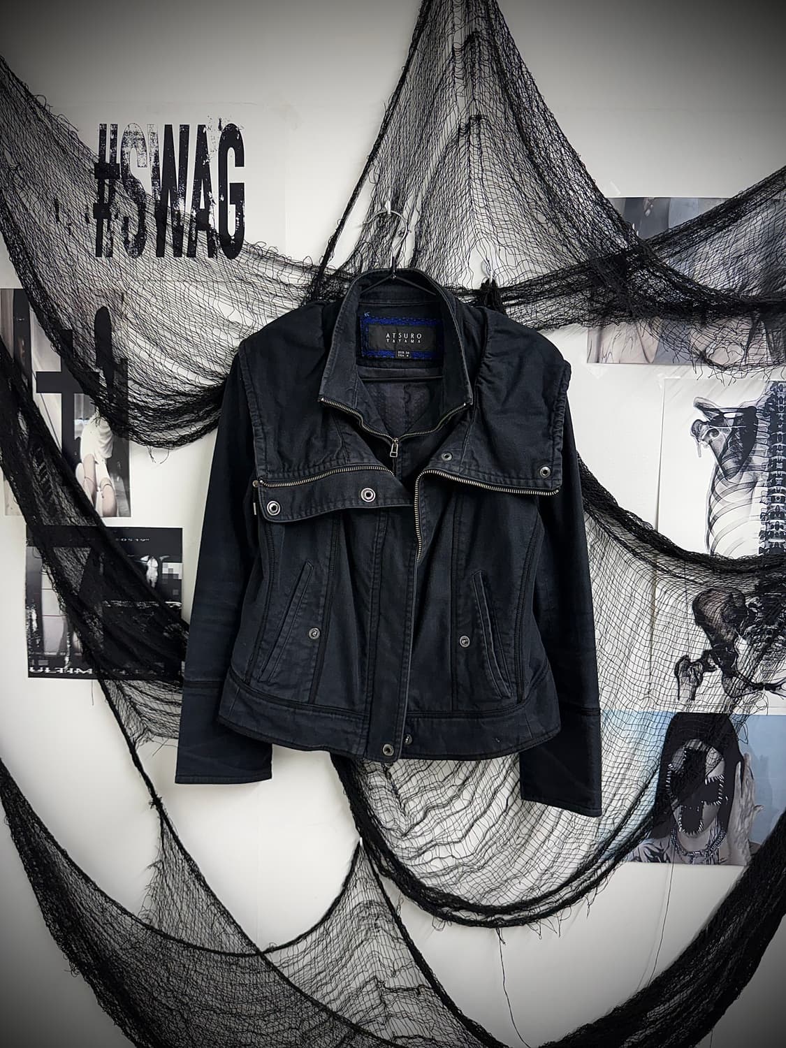 00s collar double zipper jacket 상품이미지1