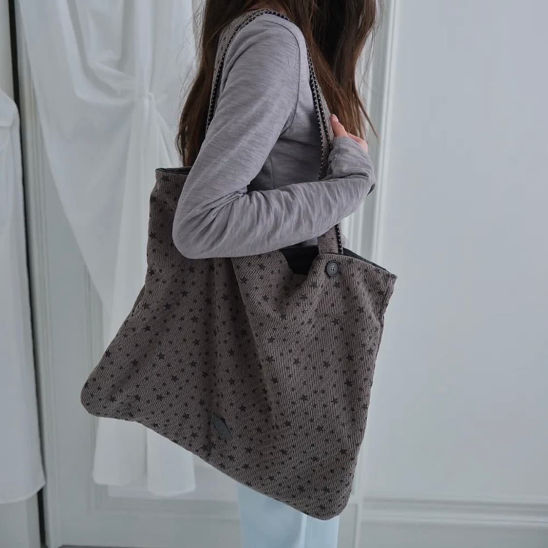 무음 플립 슬리브 숄더백 차콜 상품이미지2