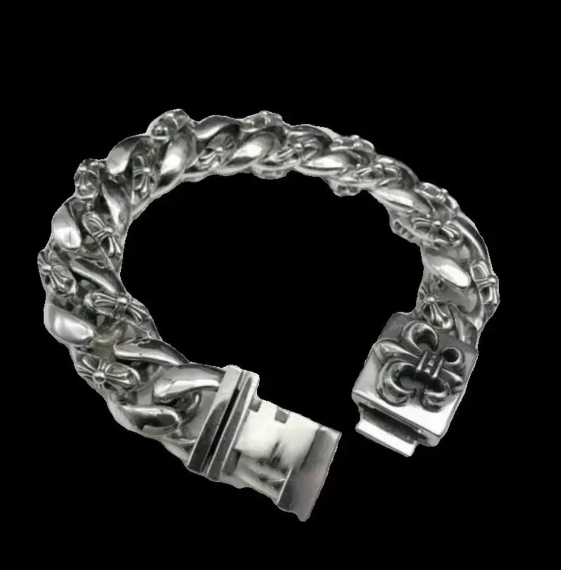 Oceanora 남성용 18mm 프리미엄  헤비 체인 팔찌 상품이미지4