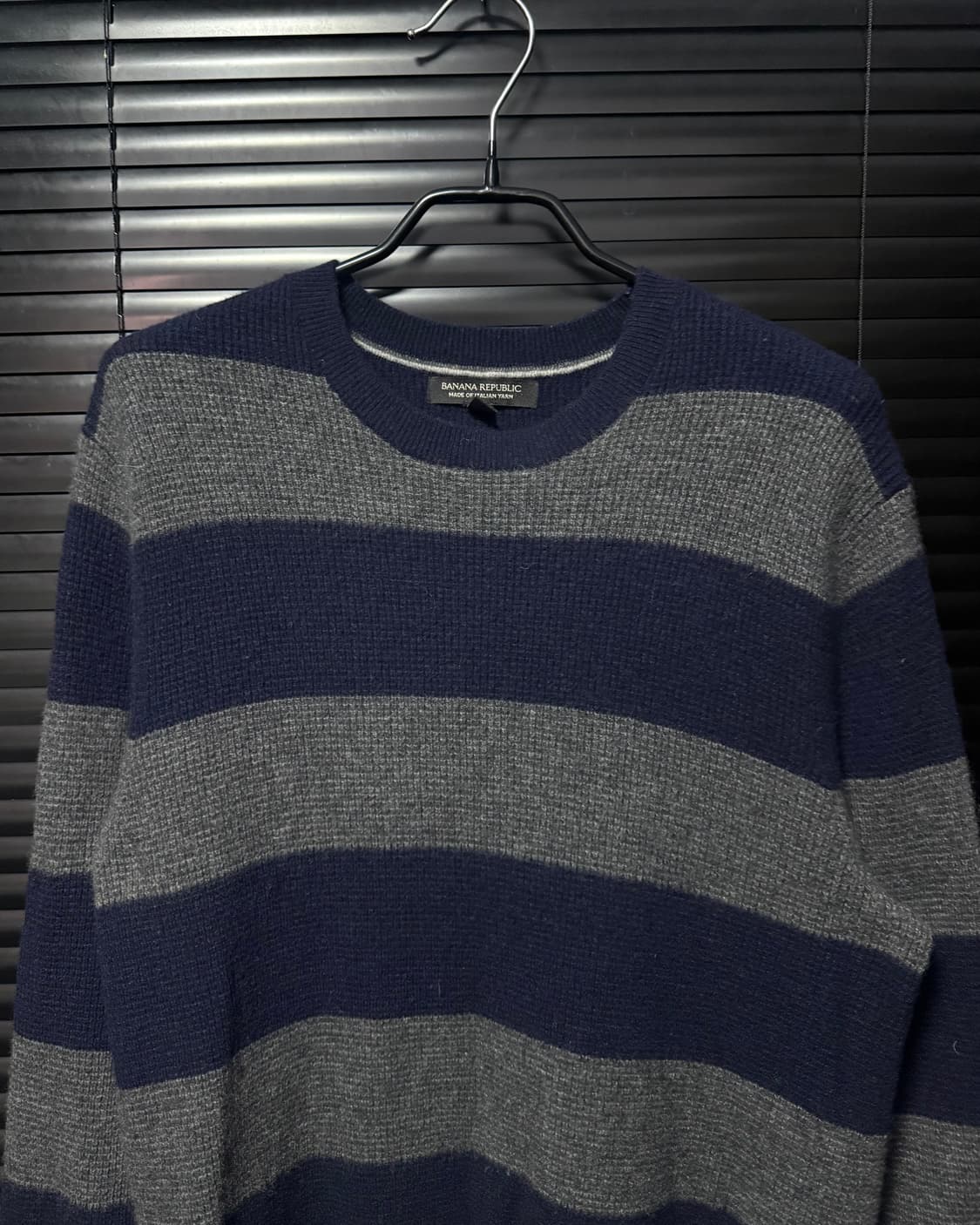 바나나 리퍼블릭 메리노 울 나일론 혼방 스트라이프 단가라 니트 스웨터 S 상품이미지4