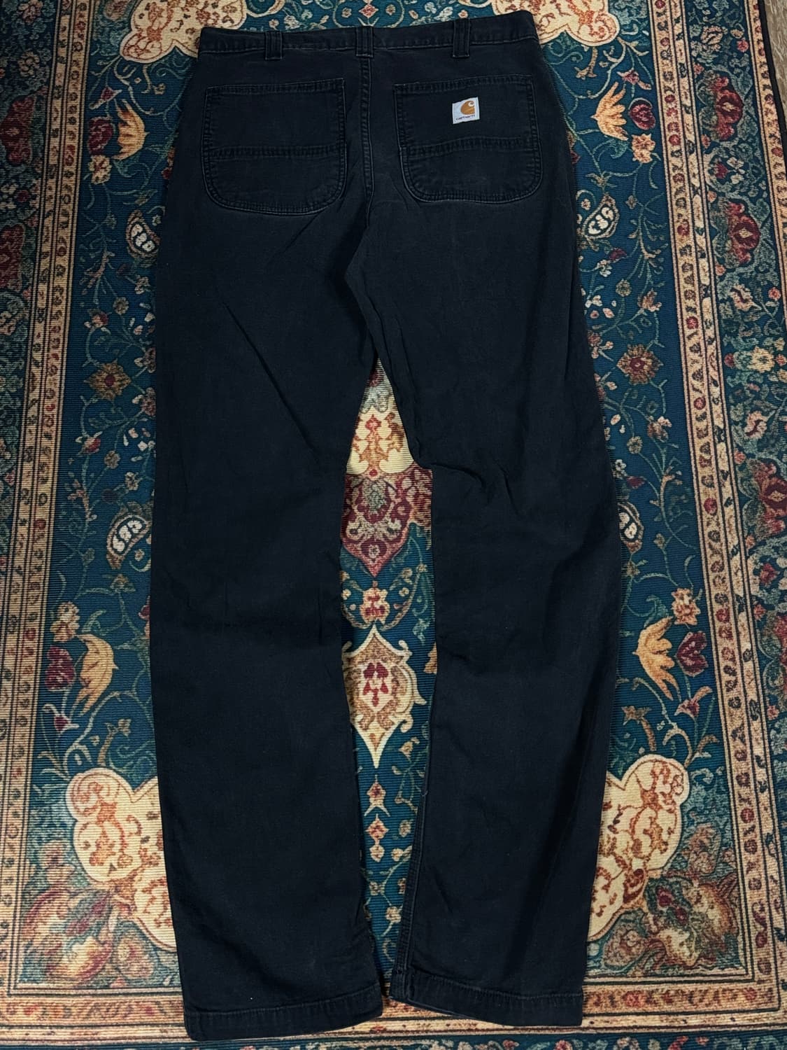 칼하트 워시드 블랙 카팬터 팬츠4050 상품이미지4