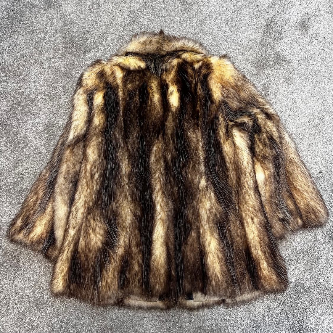 USA 엠바 브라운 믹스컬러 사가폭스 퍼자켓M-L 상품이미지8