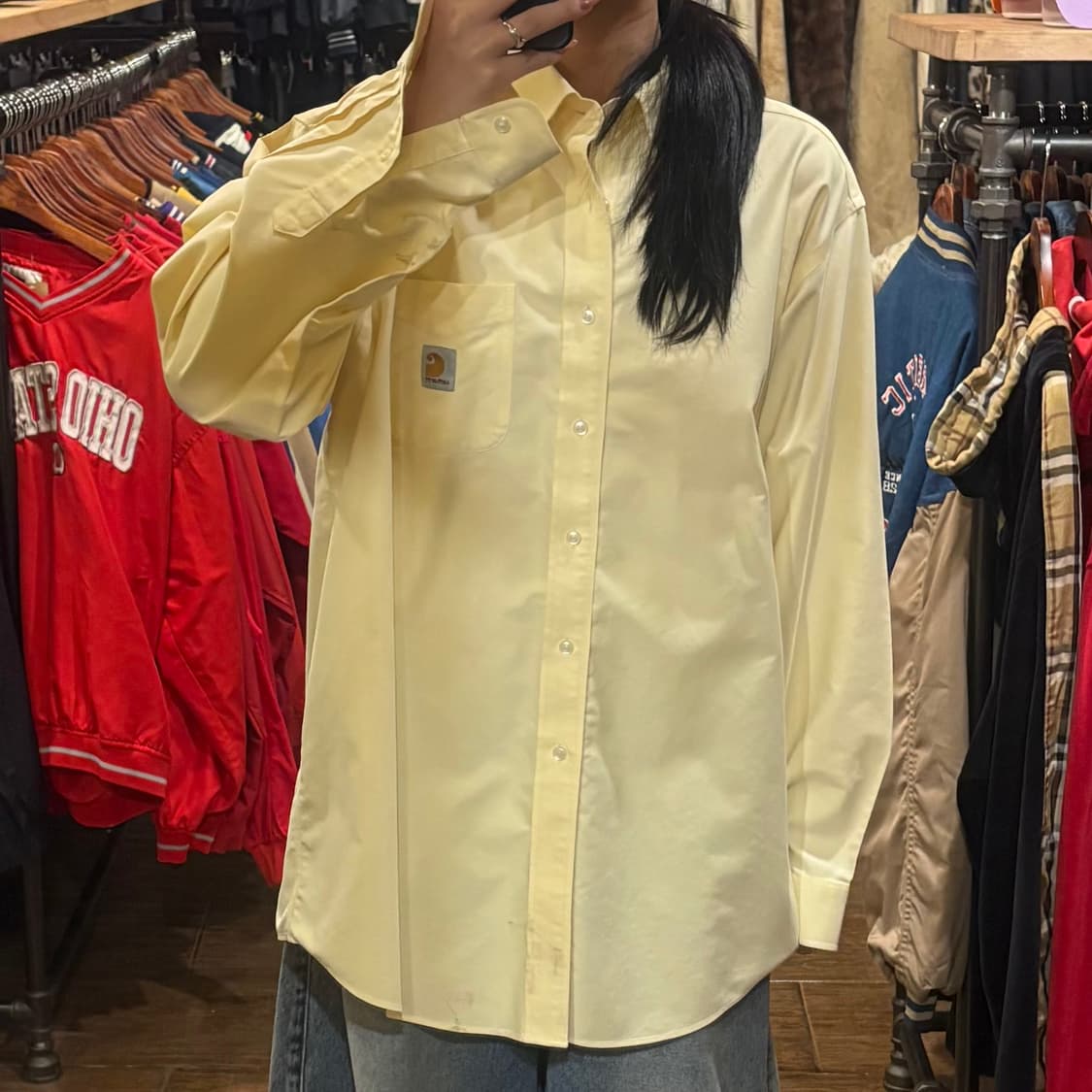 [HI] Carhartt 칼하트 긴팔셔츠 라이트얠로우 상품이미지2