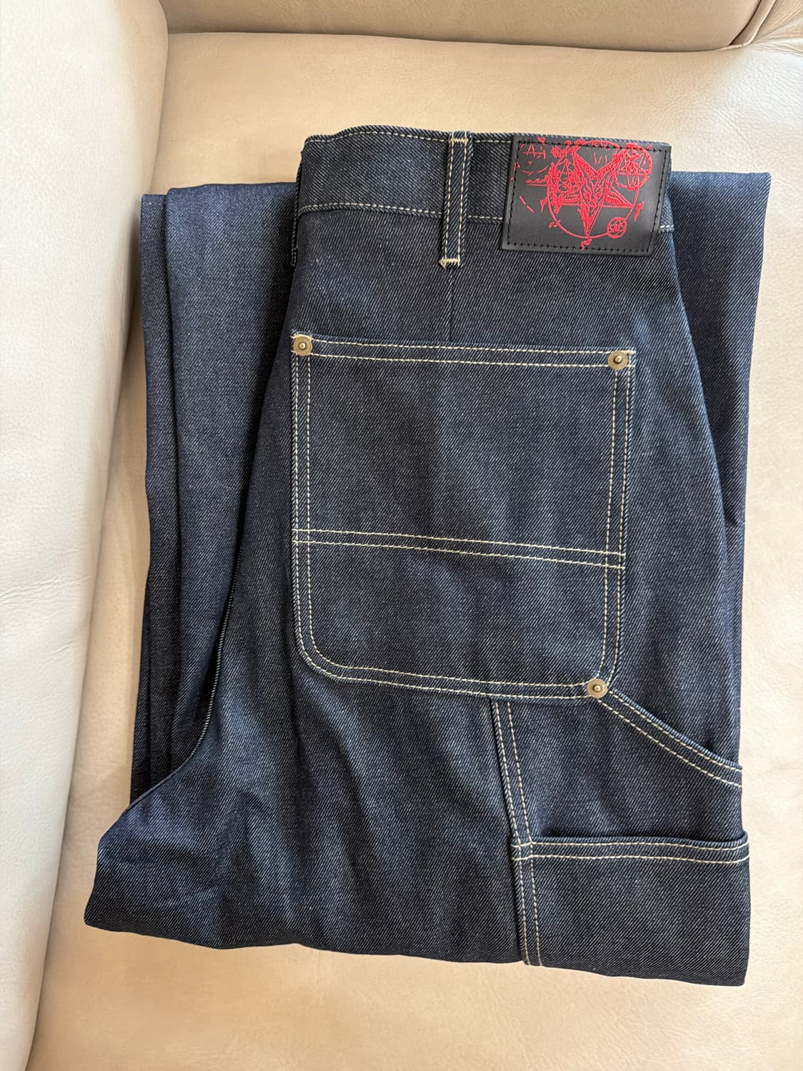 에모스탠스클럽 재패니즈 카펜터 와이드 배기진 1사이즈 상품이미지2