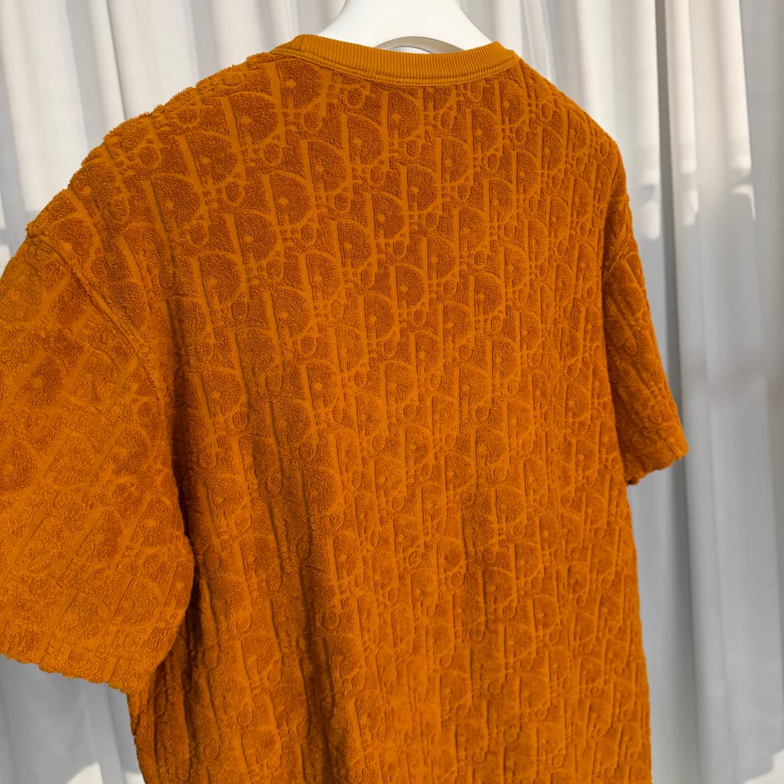 (XL) 디올 오블리크 테리 니트 반팔 티셔츠 상품이미지3