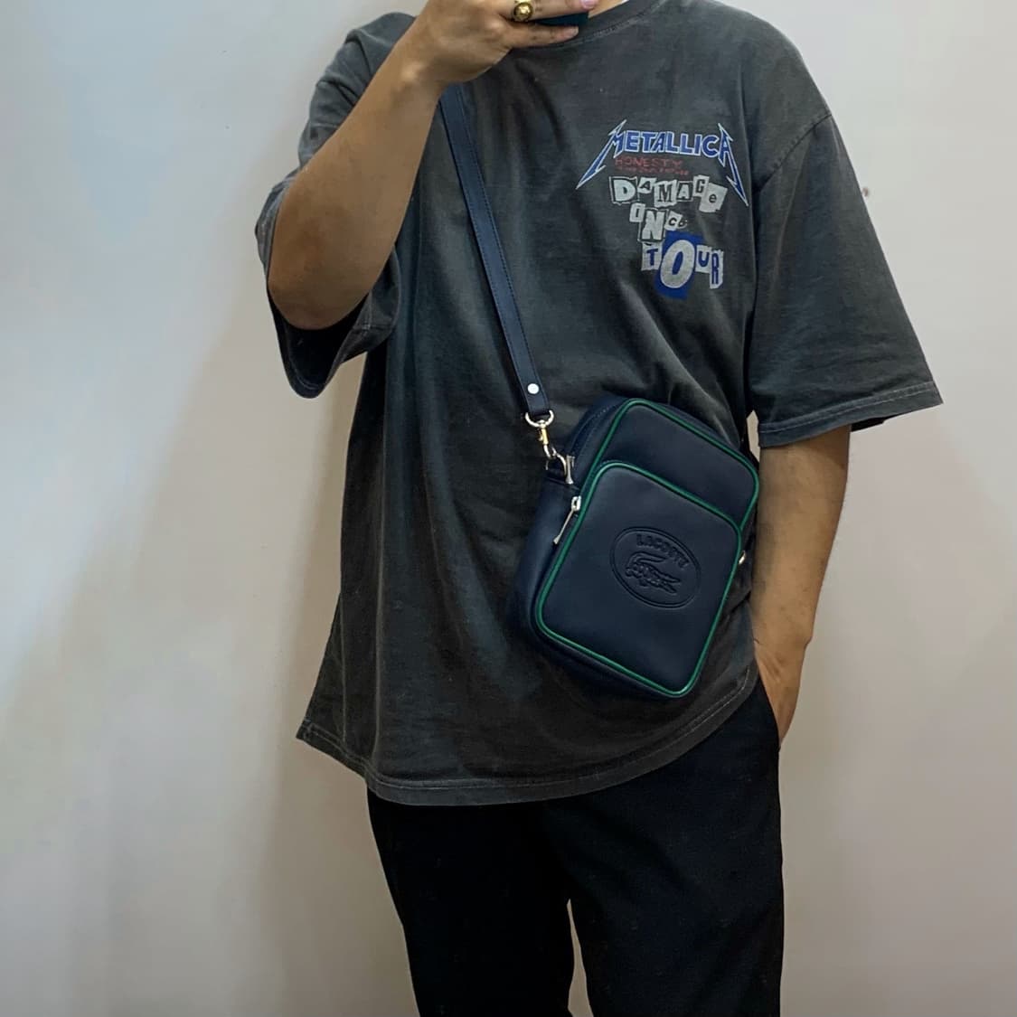 라코스테 레더 미니 크로스백 상품이미지2