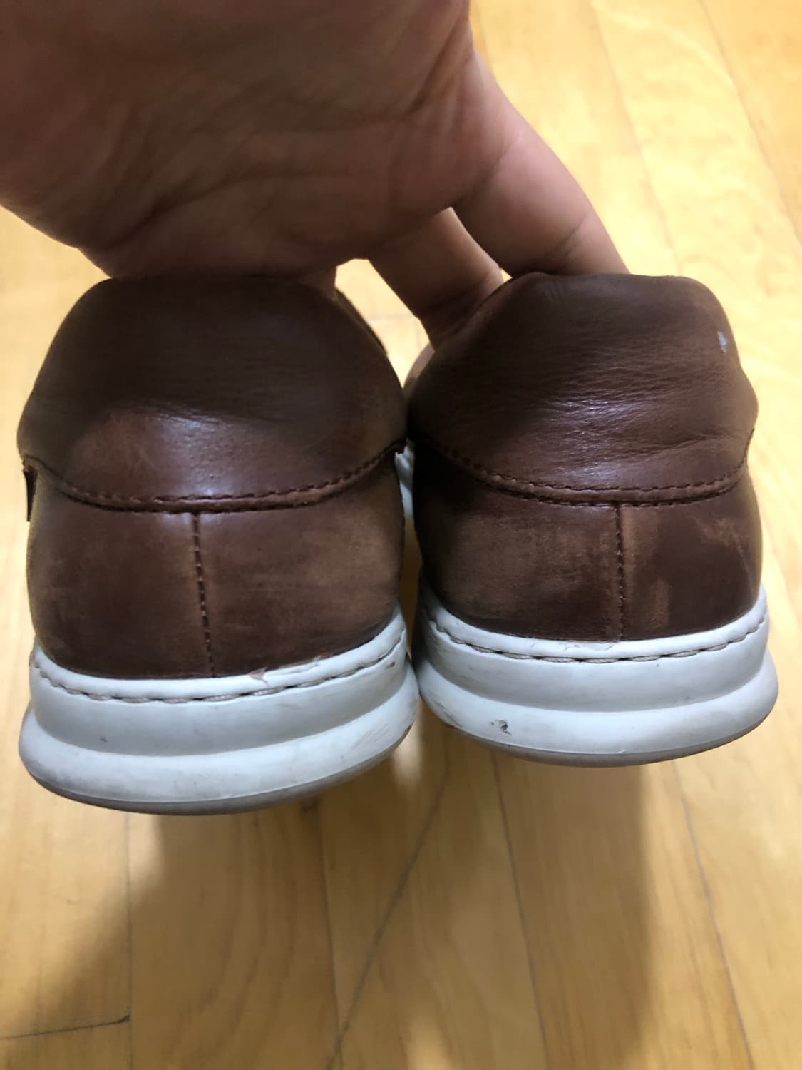 캠퍼 러너 포 레더 스니커즈 브라운 270 상품이미지7