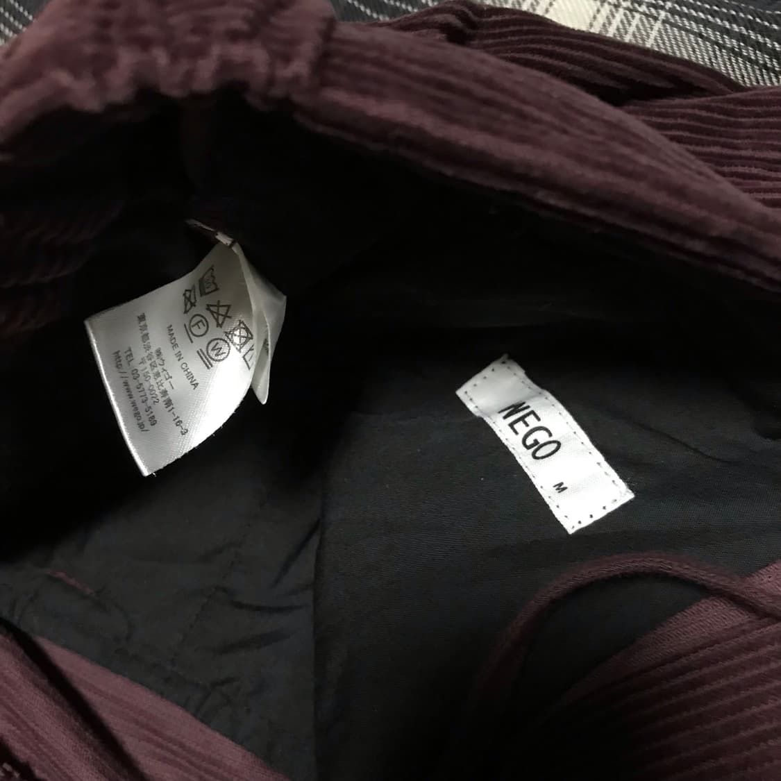 재팬 wego 슈퍼 와이드 퍼플 코듀로이 와이드 팬츠 상품이미지5