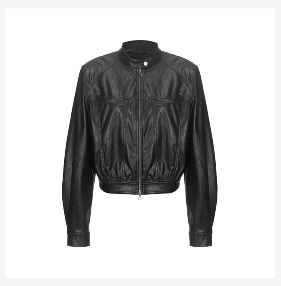 레이브 레더 라이더 크롭 자켓 상품이미지1