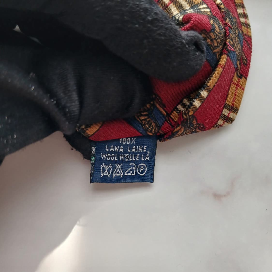 버버리 울 기사도 빅로고 패턴 넥타이 9.5cm A등급 A18645
 상품이미지9