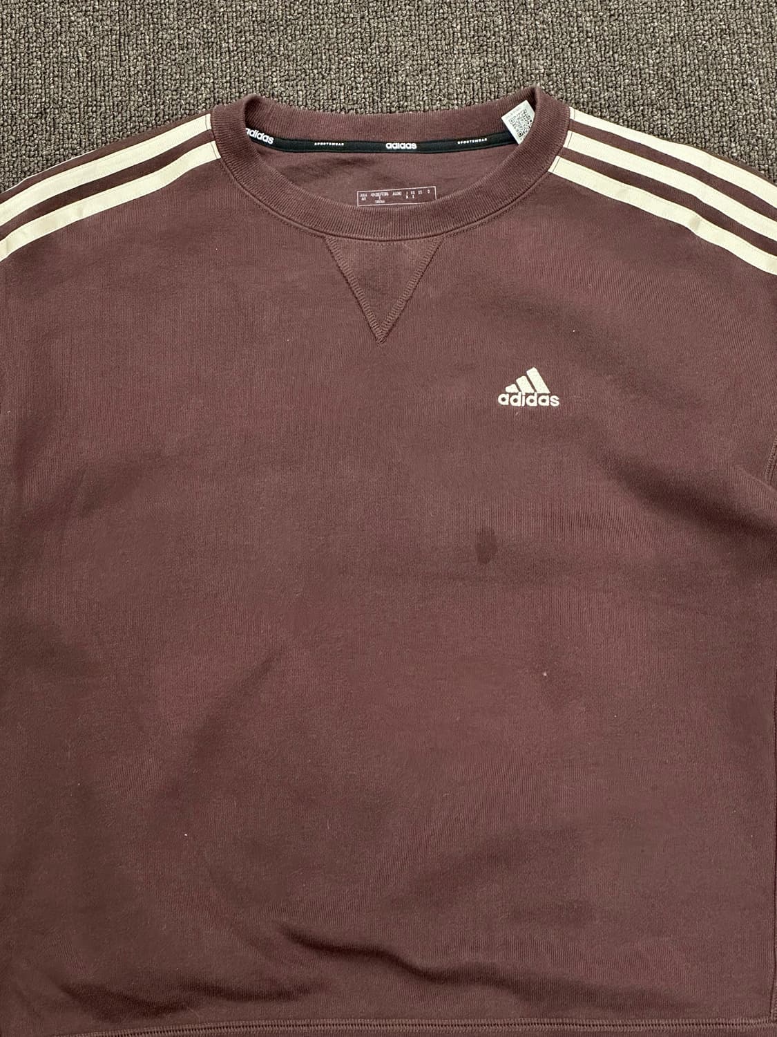 S)아디다스 빈티지 에센셜+3S 프렌치 테리 크루 스웻셔츠 상품이미지5