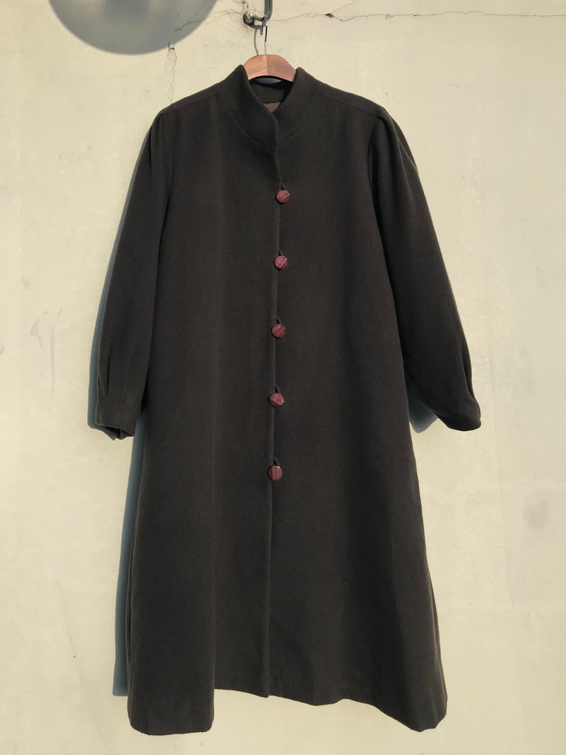 딥그린 버튼 코트  상품이미지2