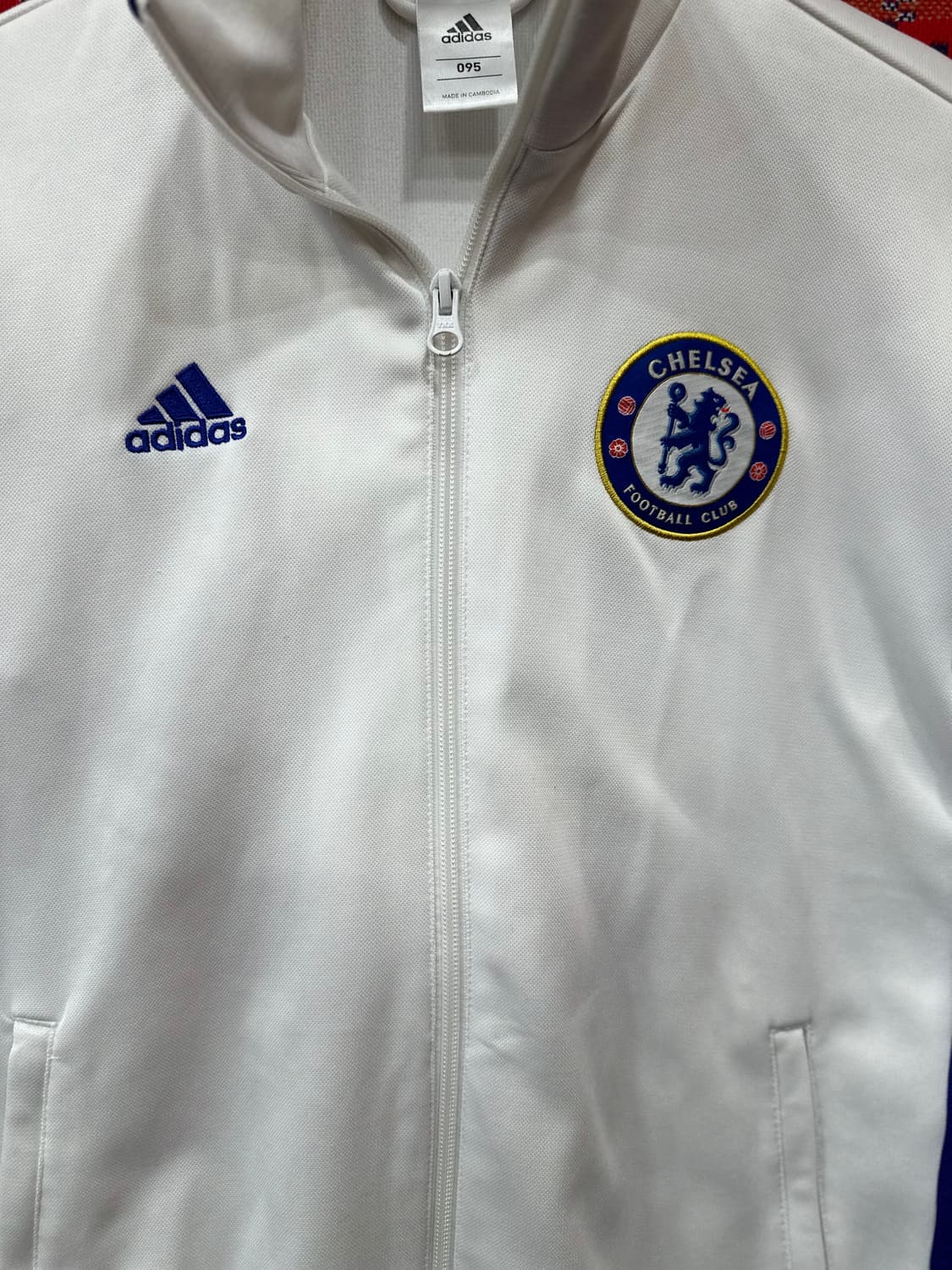 아디다스 희귀 첼시 흰파 트랙탑 집업 저지 95 상품이미지4