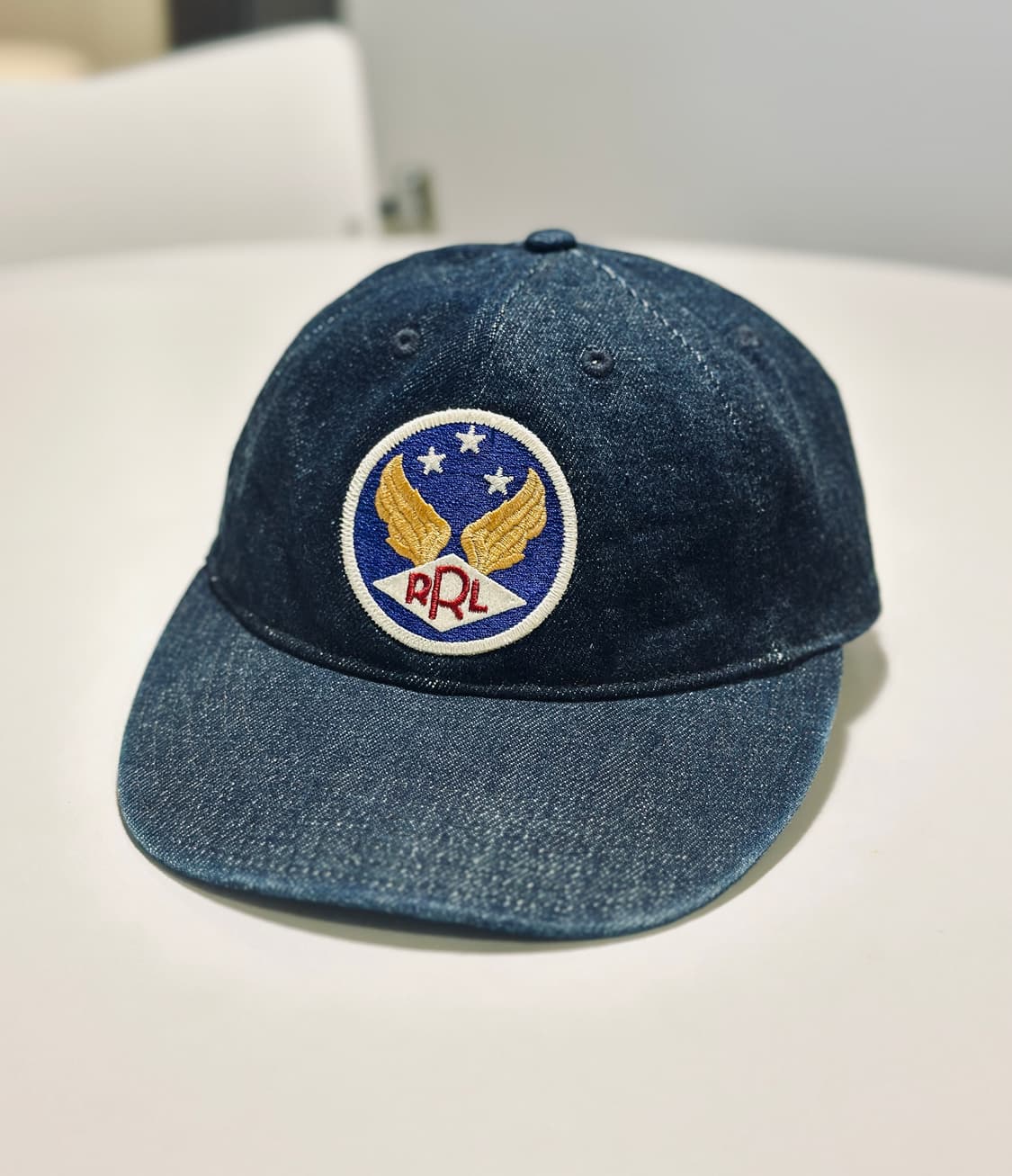 RRL 더블알엘 윙드 로고 데님 볼 캡 신품급 상품이미지1