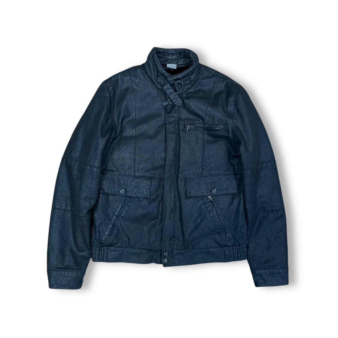 아르마니익스체인지 코티드 바이커 봄버 상품이미지1