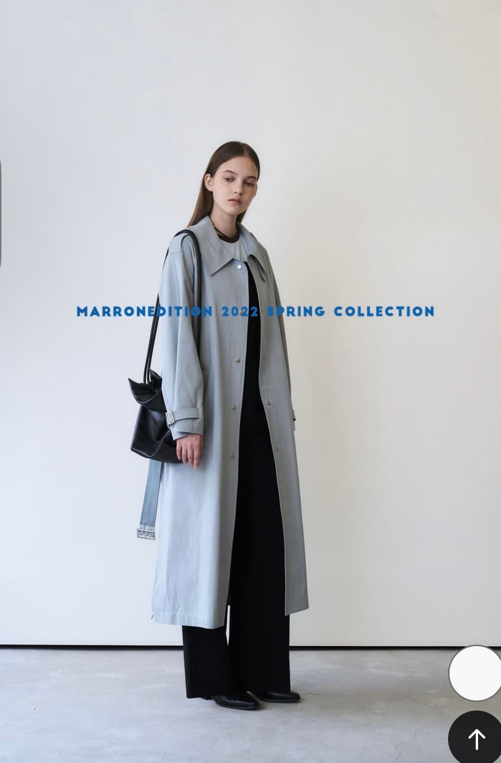 마론에디션 Earthy Blue Modern Trench Coat 상품이미지1