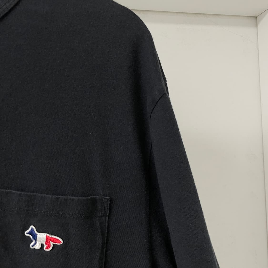 메종키츠네 블랙 반팔 티셔츠 XL 상품이미지5