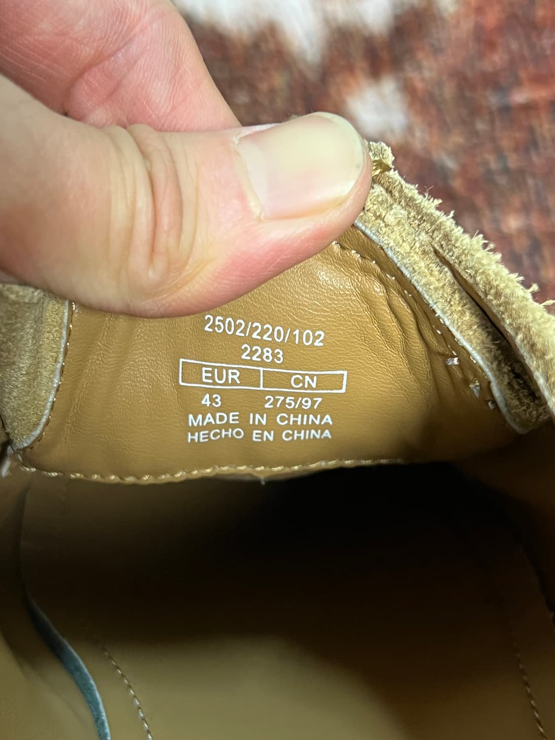 자라 왈라비 목토 스웨이드 베이지 로퍼 43 (275mm)  상품이미지6