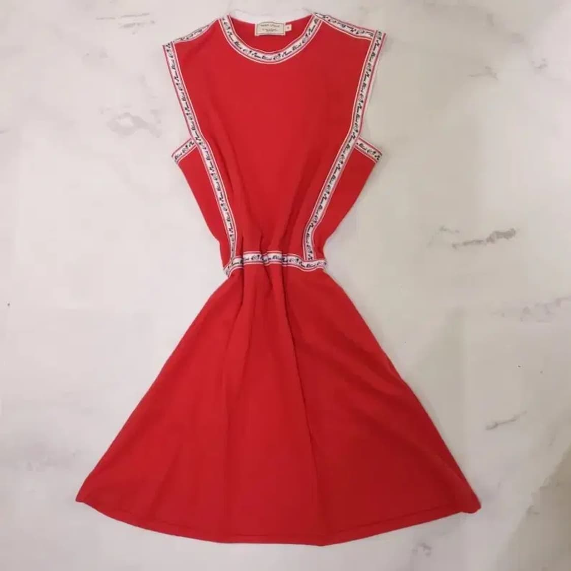 메종키츠네 레드 원피스 M 상품이미지7