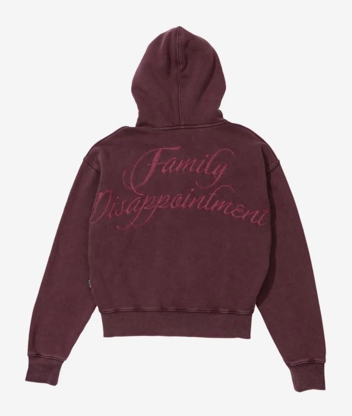 스컬프터 배드 시드 워시드 버건디 후드집업 상품이미지1