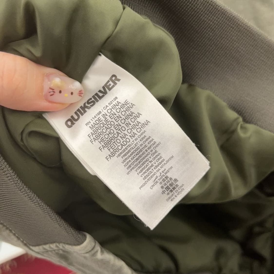 퀵실버 빈티지 오버핏 피그먼트 봄버 블루종 자켓 100 C06181 상품이미지5