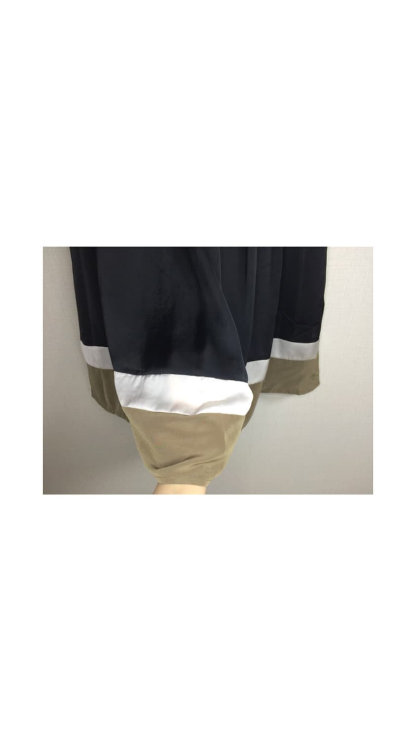 빈티지 블랙 라인 미디 스커트 상품이미지4