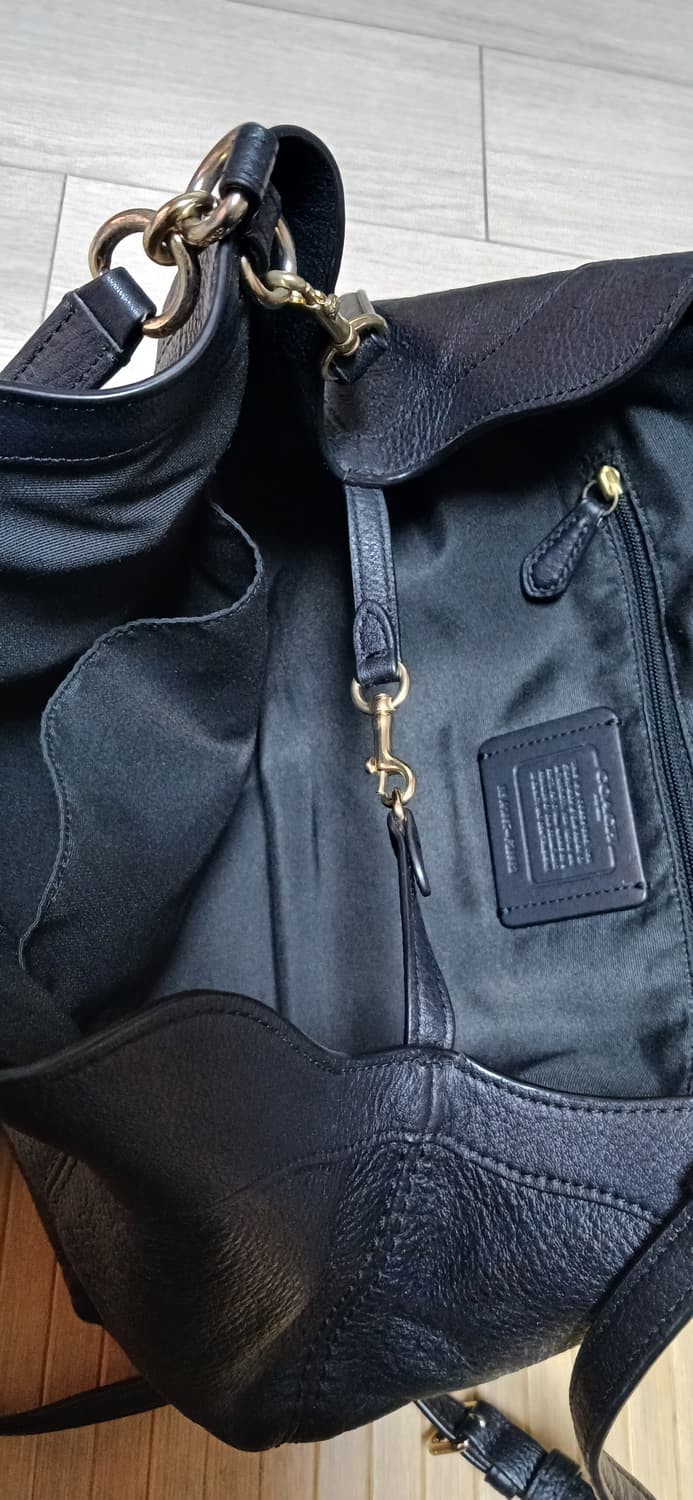 코치 렉시 블랙 가죽숄더백  상품이미지6
