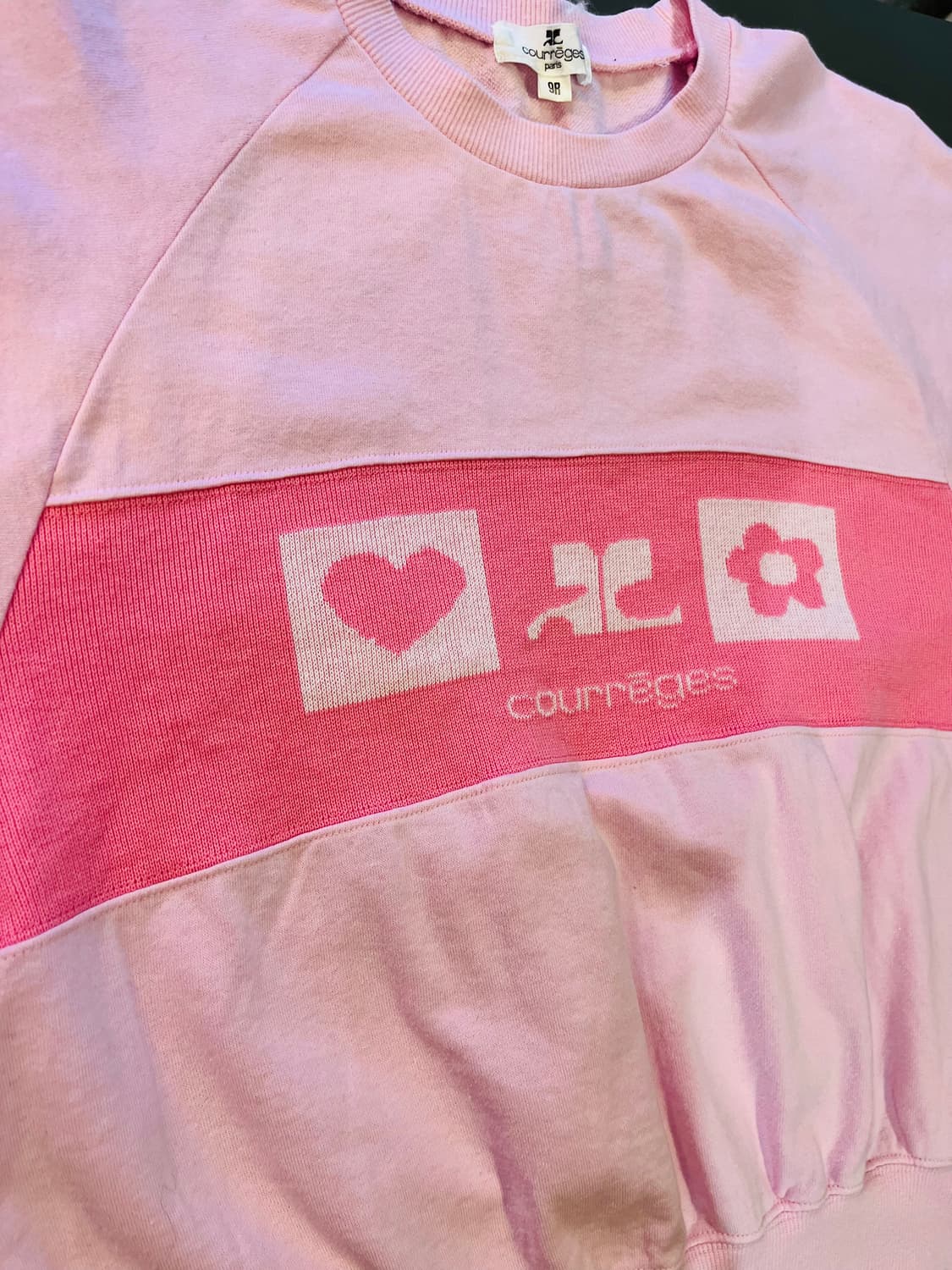 꾸레쥬 래글런 숏슬리브 탑 상품이미지5