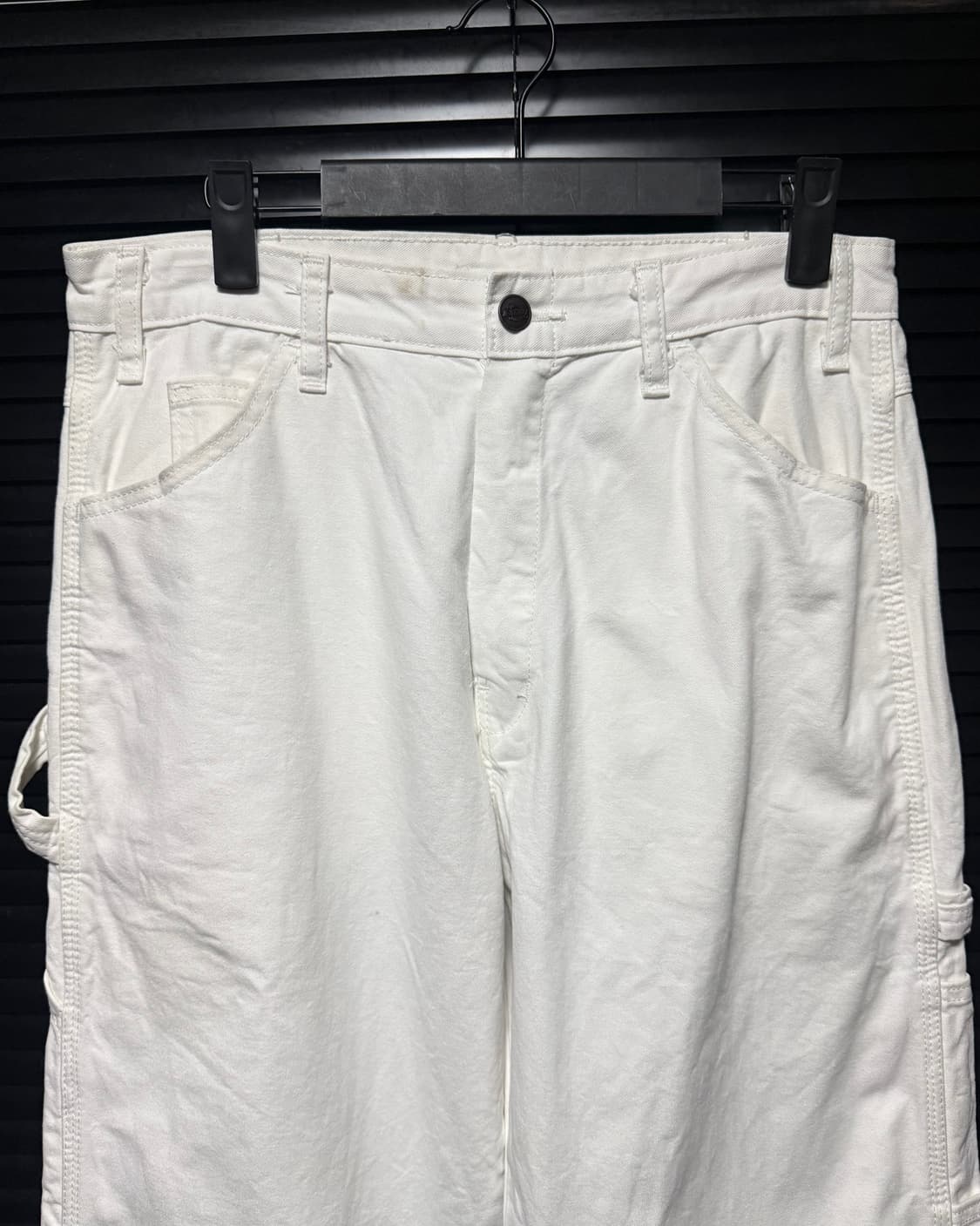 디키즈 화이트 흰색 데님 카펜더 워크 팬츠 바지 32 카고 와이드 싱글니 상품이미지4