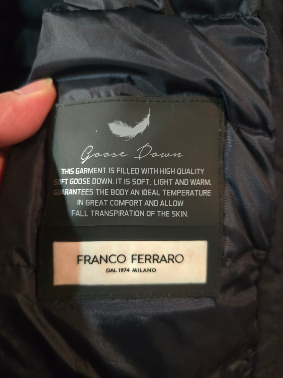 프랑코 페라로 블랙 남성 패딩코트 상품이미지5