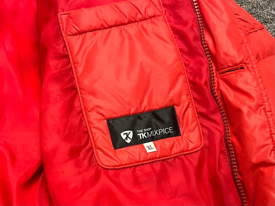 [95~100] 타케오키쿠치 레드컬러 다운패딩 XL  상품이미지6