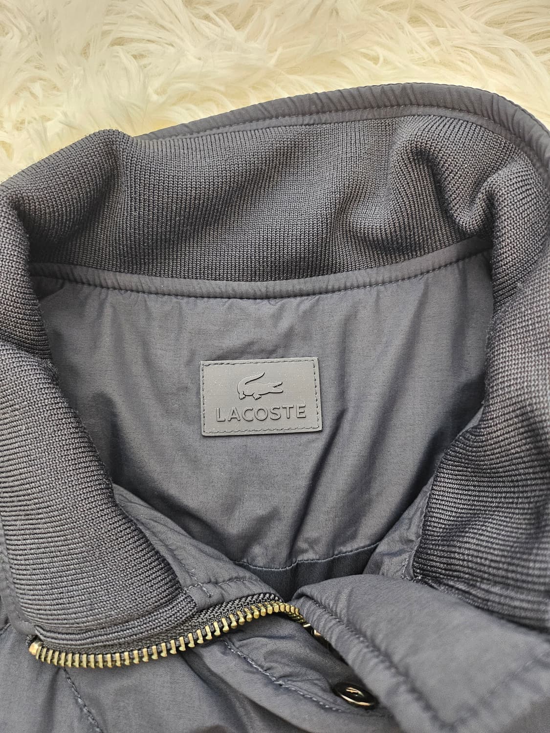 Lacoste 라코스테 여성 네이비 퀼팅 점퍼 자켓 95 상품이미지3