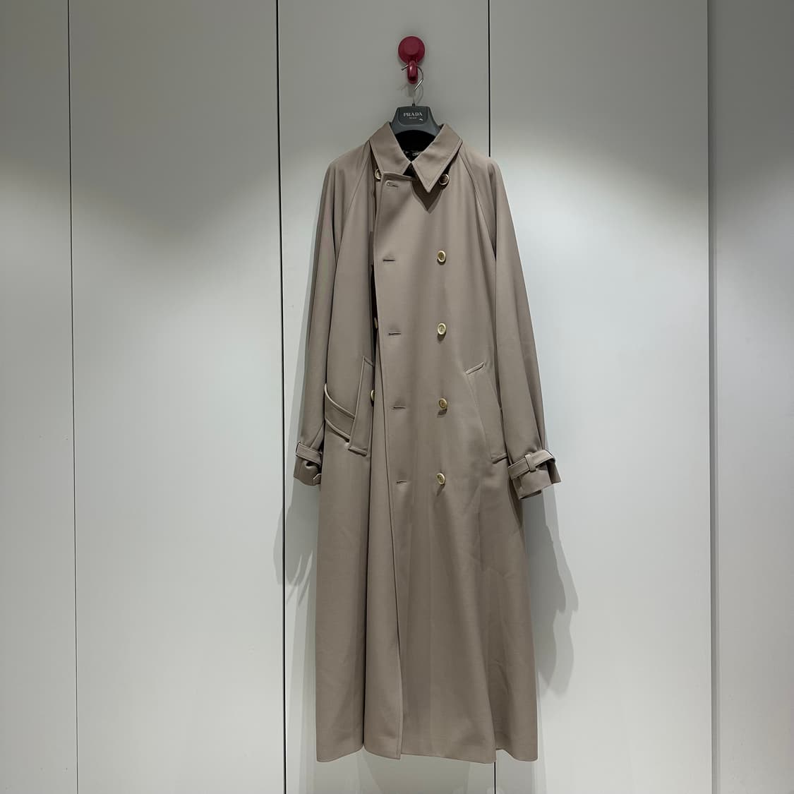프라다 라프시몬스 울 트렌치코트 상품이미지2