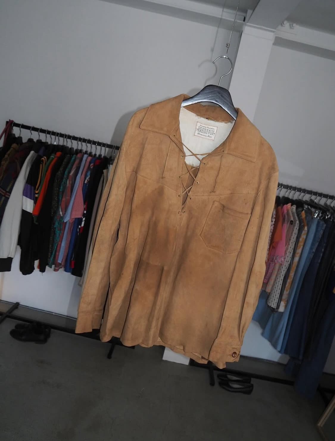 60's vintage deerskin pullover shirt  상품이미지1